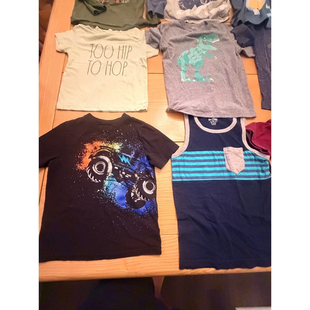 Mixed Brand Graphic T Shirt Hoodie Lot Boys Size 5-6 Casual Indie Skater